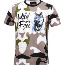 Футболка Remington Men’s Short Sleeve R- Neck Tshirt AOP Camouflage Grey